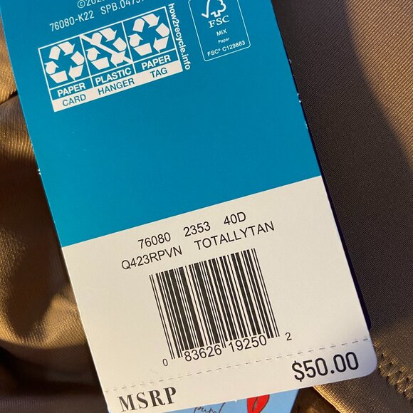 🩷🩷Vanity Fair Beauty Back Minimizer Bra Size 76080 40D NWT - Picture 8 of 8